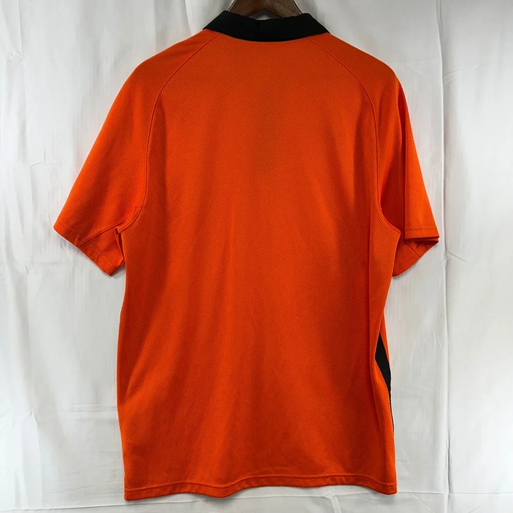 Nike‎ Oklahoma State Cowboys Polo Shirt Mens L Orange OSU Dri-FIT Short Sleeve